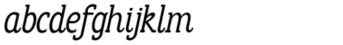 Anicon Slab Italic Font LOWERCASE