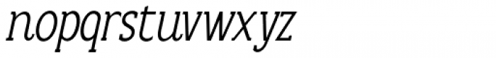 Anicon Slab Light Italic Font LOWERCASE