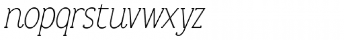 Anicon Slab Thin Italic Font LOWERCASE