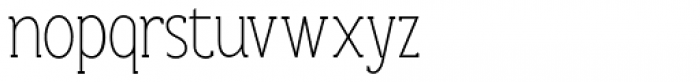 Anicon Slab Thin Font LOWERCASE