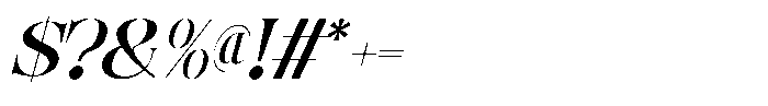 Anikea Italic Font OTHER CHARS