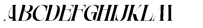 Anikea Italic Font UPPERCASE