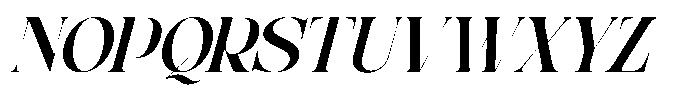 Anikea Italic Font UPPERCASE