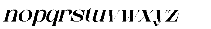 Anikea Italic Font LOWERCASE