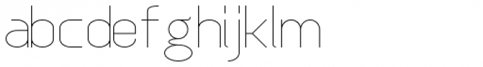 Anikka Sans ExtraLight Font LOWERCASE