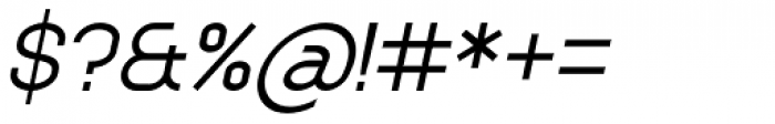 Anikka Sans Italic Font OTHER CHARS