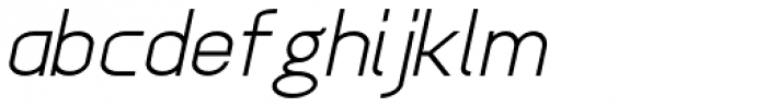 Anikka Sans Light Italic Font LOWERCASE