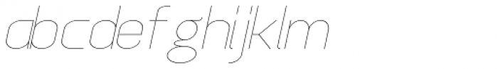 Anikka Sans UltraLight Italic Font LOWERCASE
