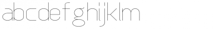 Anikka Sans UltraLight Font LOWERCASE