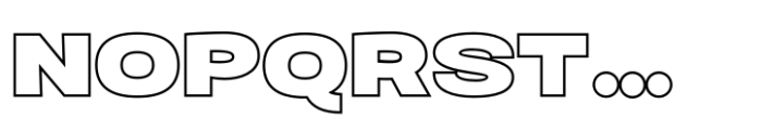 Aniko Bold Outline Font UPPERCASE