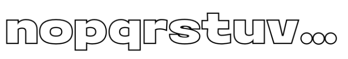 Aniko Bold Outline Font LOWERCASE