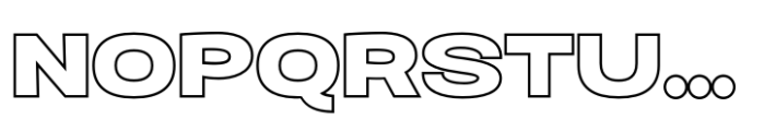 Aniko Semibold Outline Font UPPERCASE