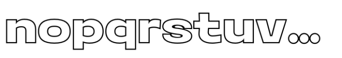 Aniko Semibold Outline Font LOWERCASE