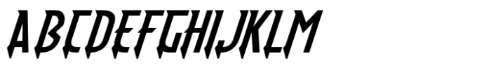 Animal Hunter Oblique Font UPPERCASE