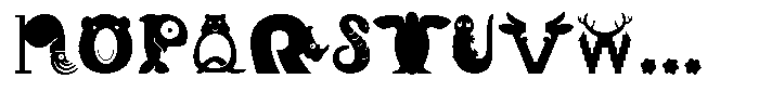 Animauxtiere Font UPPERCASE
