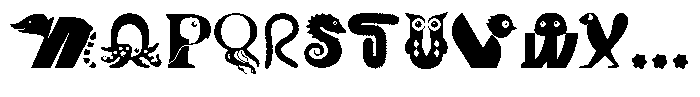 Animauxtiere Font LOWERCASE