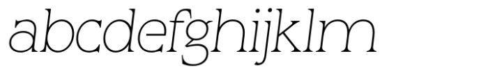 Animus Light Italic Font LOWERCASE