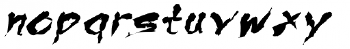 Anino Italic Font LOWERCASE