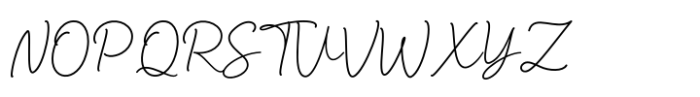 Anisa Signature Font UPPERCASE