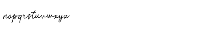 Anisa Signature Font LOWERCASE