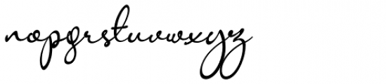 Anisha Italic Font LOWERCASE