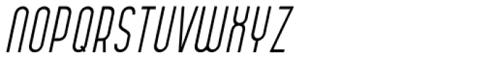 Anisha Thin Italic Font UPPERCASE
