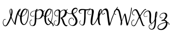 Anitasha Regular Font UPPERCASE