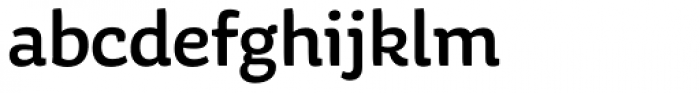 Aniuk Medium Font LOWERCASE