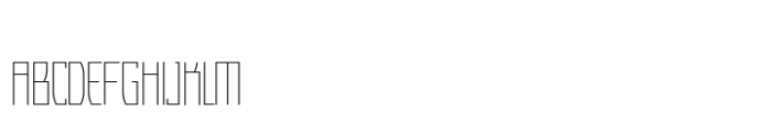 Ankara Thin Font UPPERCASE