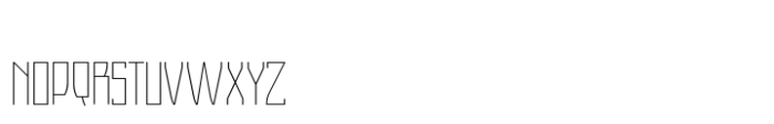 Ankara Thin Font UPPERCASE