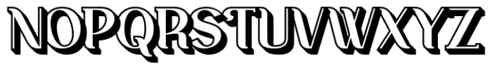 Ankori Extrude Font UPPERCASE