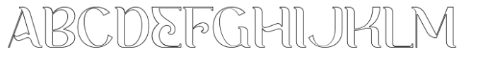 Ankori Outline Font UPPERCASE