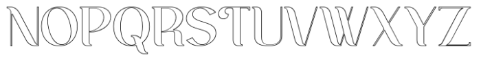 Ankori Outline Font UPPERCASE