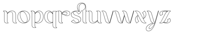 Ankori Outline Font LOWERCASE