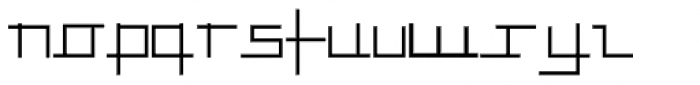 Anlinear Light Font LOWERCASE