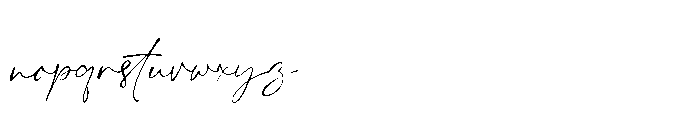 Anna Glave Script Font LOWERCASE