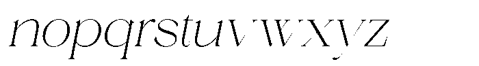 Annagia Italic Font LOWERCASE