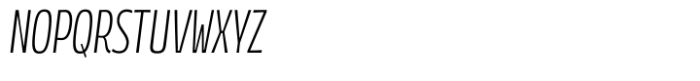Annuario Condensed Light Italic Font UPPERCASE