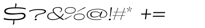 Annuario Expanded Light Italic Font OTHER CHARS