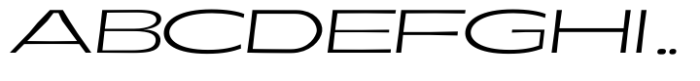Annuario Expanded Light Italic Font UPPERCASE