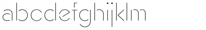 AnoStencil Thin Font LOWERCASE