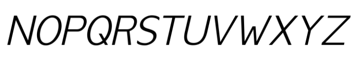 Anoda Light Italic Font UPPERCASE