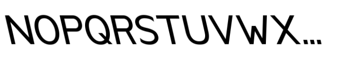 Anoda Medium Backslant Font UPPERCASE