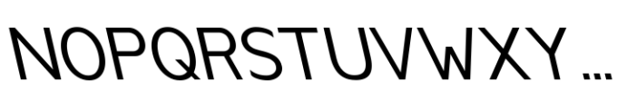 Anoda Regular Backslant Font UPPERCASE
