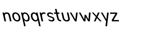 Anoda Regular Backslant Font LOWERCASE