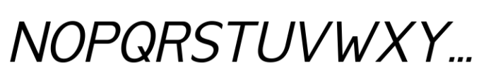Anoda Regular Italic Font UPPERCASE