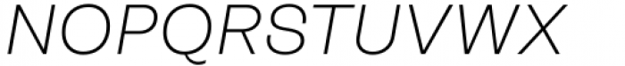 Another Grotesk Extra Light Italic Font UPPERCASE