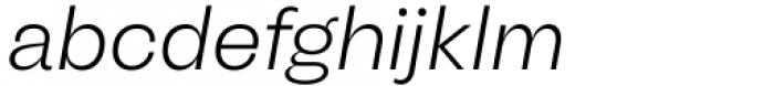 Another Grotesk Light Italic Font LOWERCASE