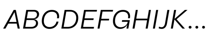 Another Grotesk Norm Italic Font UPPERCASE