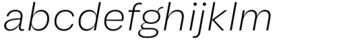 Another Grotesk Text Extra Light Italic Font LOWERCASE